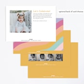 "Double the fun" - Children's Birthday Party Invitations in Sherbet by Creo Study - Back of Card Options