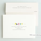 "Llama Birthday" - Children's Birthday Party Invitations in Watermelon by Lori Wemple - FREE Recipient Addressing