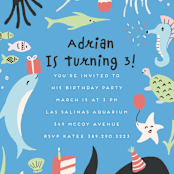"como" - Children's Birthday Party Invitations in Carribean by chocomocacino - Detail
