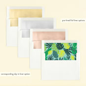 "Jungle Birds" - Children's Birthday Party Invitations in Carribean by Itsy Belle Studio - Envelope Liner Options