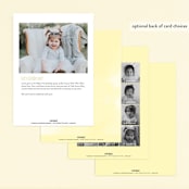 "Little Sunshine" - Children's Birthday Party Invitations in Daffodil by Karidy Walker - Back of Card Options