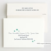 "Over the Moon" - Children's Birthday Party Invitations in Navy by Jessie Steury - FREE Recipient Addressing