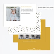 "Confetti party" - Children's Birthday Party Invitations in Butterscotch by Shiny Penny Studio - Back of Card Options