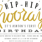 "Confetti party" - Children's Birthday Party Invitations in Butterscotch by Shiny Penny Studio - Detail