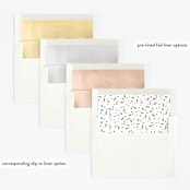 "Confetti party" - Children's Birthday Party Invitations in Butterscotch by Shiny Penny Studio - Envelope Liner Options