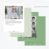 "Backyard Party" - Children's Birthday Party Invitations in Watermelon by Tatiana Nogueiras - Back of Card Options