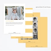 "Summer Soiree" - Children's Birthday Party Invitations in Cornflower by Joanna Griffin - Back of Card Options