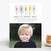 "sweet fun in the sun" - Children's Birthday Party Invitations in Rainbow by Karidy Walker - Front