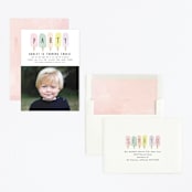 "sweet fun in the sun" - Children's Birthday Party Invitations in Rainbow by Karidy Walker - Assembled