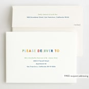 "These Babes" - Children's Birthday Party Invitations in Mint by Baumbirdy - FREE Recipient Addressing