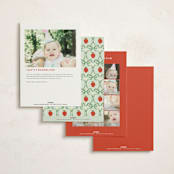 "So Berry Sweet" - Children's Birthday Party Invitations in Strawberry by Itsy Belle Studio - Back of Card Options