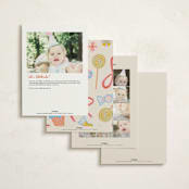"Super Sweet" - Children's Birthday Party Invitations in Cookie by Lissabeth Anglin - Back of Card Options