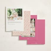"Cowgirl Sweet Sixteen" - Children's Birthday Party Invitations in Peony by Rachel Cassel - Back of Card Options