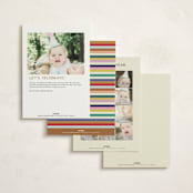 "tiny bold sprinkles" - Children's Birthday Party Invitations in Cream by Ellen Schlegelmilch - Back of Card Options