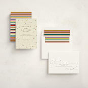 "tiny bold sprinkles" - Children's Birthday Party Invitations in Cream by Ellen Schlegelmilch - Assembled