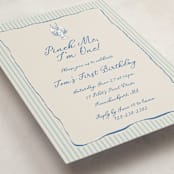"easide Serenade" - Children's Birthday Party Invitations in Marine by Lucrecia Caporale - Detail