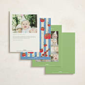 "Petit Pomodoro" - Children's Birthday Party Invitations in Lime by Jackie Crawford - Back of Card Options