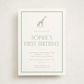 "Safari" - Children's Birthday Party Invitations in Palm by Jenna Holcomb - Front