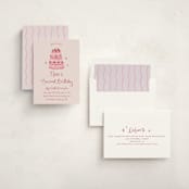 "vintage wedding cake" - Children's Birthday Party Invitations in Blush by Cass Loh - Assembled