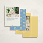 "birthday hat" - Children's Birthday Party Invitations in Lemon by Jennifer Lew - Back of Card Options