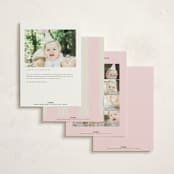 "Gelato" - Children's Birthday Party Invitations in Fragola by Megan Davis - Back of Card Options
