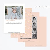 "Cupcake cutie" - Children's Birthday Party Invitations in Strawberry by Annie Holmquist - Back of Card Options