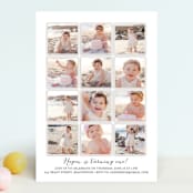 "Year in My Life" - Children's Birthday Party Invitations in Cotton by Robin Ott - Front