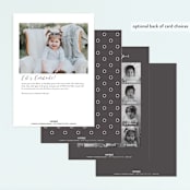 "Year in My Life" - Children's Birthday Party Invitations in Cotton by Robin Ott - Back of Card Options