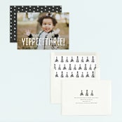 "yippee for three!" - Children's Birthday Party Invitations in Sugar by Susan Asbill - Assembled