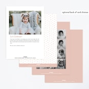 "Freshly cut flowers" - Children's Birthday Party Invitations in Carnation by Jennifer Wick - Back of Card Options