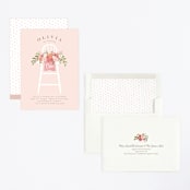 "Freshly cut flowers" - Children's Birthday Party Invitations in Carnation by Jennifer Wick - Assembled