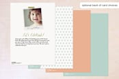 "Climbing Roses" - Children's Birthday Party Invitations in Chalkboard by Jennifer Wick - Back of Card Options
