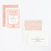 "Frosting" - Children's Birthday Party Invitations in Cotton Candy by Sarah Brown - Assembled