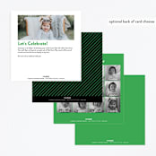 "Targeted" - Children's Birthday Party Invitations in Neon Green by Melissa Egan of Pistols - Back of Card Options