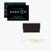 "Laser Target" - Children's Birthday Party Invitations in Electric Blue by Melissa Egan of Pistols - Assembled