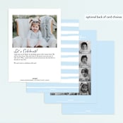 "What Fun" - Children's Birthday Party Invitations in Midnight by Carolyn MacLaren - Back of Card Options