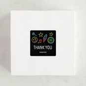 "Neon Vibes" - Children's Birthday Party Stickers in Candy by Brandy Folse - In Use