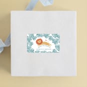 "Its getting Wild" - Children's Birthday Party Stickers in Palm by Sarah Knight - Front