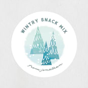 "yeti" - Children's Birthday Party Stickers in Frost by Lori Wemple - Front
