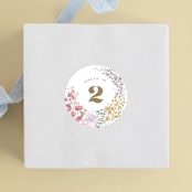 "Garden Party" - Children's Birthday Party Stickers in Confetti by Leah Bisch - Front