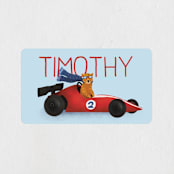 "Monaco" - Children's Birthday Party Stickers in Cherry by Jenna Holcomb - In Use
