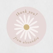 "Flower Power Party" - Children's Birthday Party Stickers in Rose by Joanna Griffin - In Use