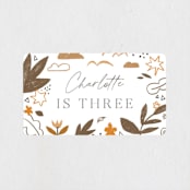 "pencil sketch" - Children's Birthday Party Stickers in Autumn by Anastasia Makarova - In Use