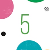 "Colorful Confetti" - Children's Birthday Party Stickers in Funfetti by Robert and Stella - In Use