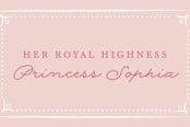 "Fairytale Princess" - Children's Birthday Party Stickers in Rose by Karidy Walker - In Use