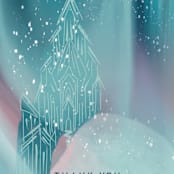 "Magical Winter" - Children's Birthday Party Stickers in Alexandrite by Tamara Hilje - In Use