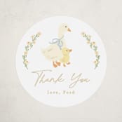 "Vintage goose" - Children's Birthday Party Stickers in Sky by Creo Study - Front