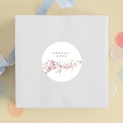 "Meadow" - Children's Birthday Party Stickers in Powder by Phrosné Barwood - Front