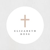 "simple cross" - Children's Birthday Party Stickers in Cloud by Phrosné Barwood - In Use