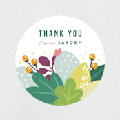 "Colorful Cactus Party" - Children's Birthday Party Stickers in Grass by Shannon Chen of Four Wet Feet Studio - Front